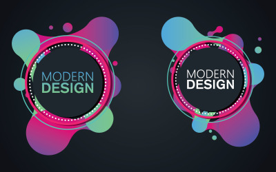 Art Deco ram för text Modern konstgrafik för hipsters v.12