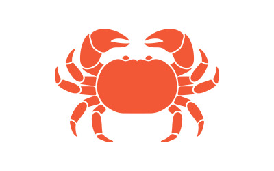 Crab vector icon logo illustration design template v.11