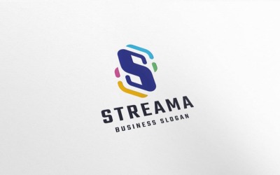 Профессиональный логотип Stream Letter S
