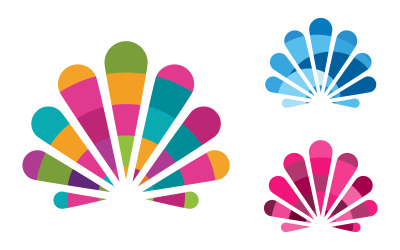 Shell vector icon silný koncept ilustrace šablona návrhu v.1