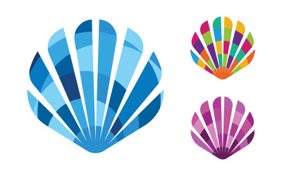 Shell vector icon strong concept illustration design template v.3