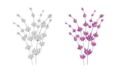 Beauty florist vector icon logo design template v.10