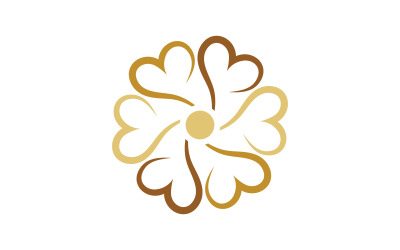 Beauty florist vector icon logo design template v.26