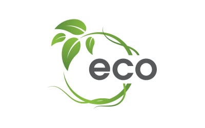 Bio eco Boomblad ecologie natuur element illustratie v.13