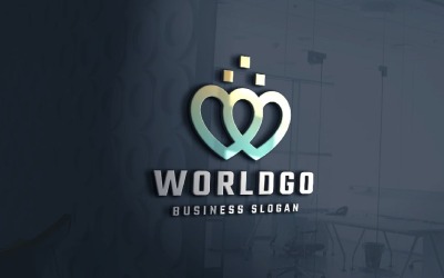 Logo World Go Letter W Pro