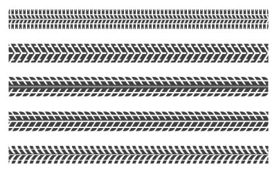 Plantilla de diseño de ilustración vectorial de vehículo con neumáticos v.1