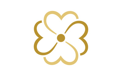 Szablon projektu logo ikony wektorowej kwiaciarni piękna v.27