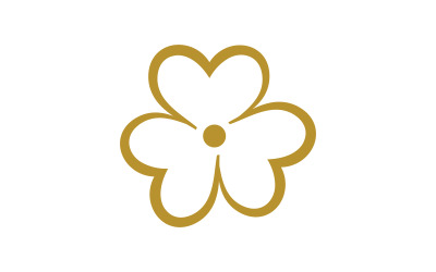 Szablon projektu logo ikony wektorowej kwiaciarni piękna v.28