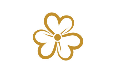 Szablon projektu logo ikony wektorowej kwiaciarni piękności v.25