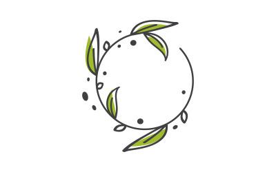 Szablon projektu logo ikony wektorowej kwiaciarni piękności v.8