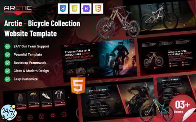 Arctie - Modèle de site Web de collection de vélos