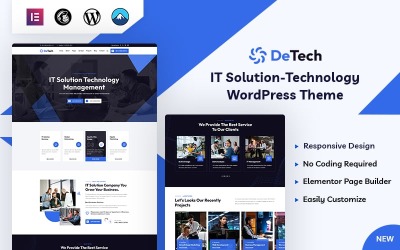 Detech - Tema WordPress de solução de TI