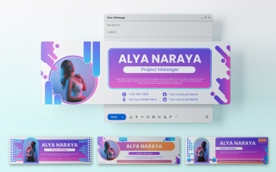 Neon E-posta Başlık Şablonu