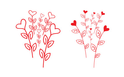 Beauty Love Vector icon illustration design Template v.7