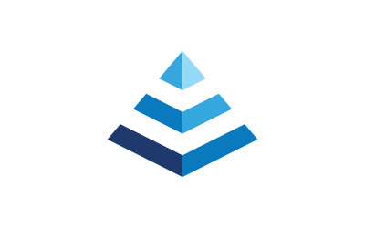 Pyramid Icon Business Logo illustration design v.4