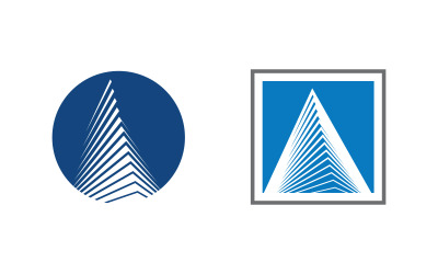 Pyramide Icon Business Logo illustration design v.3