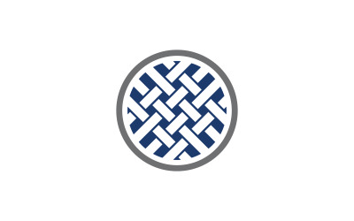 Tyg ikon logotyp design textil mall vektor illustration v.2