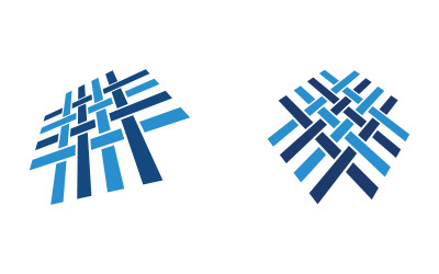 Tyg ikon logotyp design textil mall vektor illustration v.4
