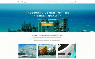 Construction Company Responsive Website Template