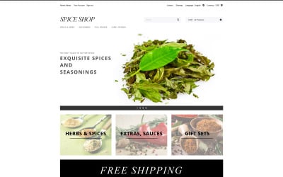 Especias y condimentos Tema de PrestaShop