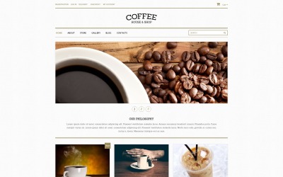 Responsives WooCommerce Theme für Kaffeeshop #48893