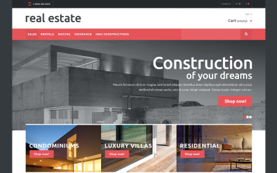 Reszponzív Real Estate PrestaShop sablon 48895