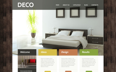 Tema WordPress responsivo de design de interiores