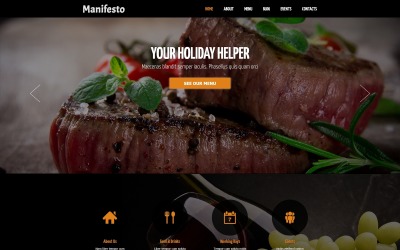 Thème Joomla adaptatif pour site de café et restaurant #48802