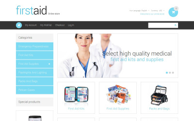 Thème Magento adaptatif pour site de pharmacie #48820