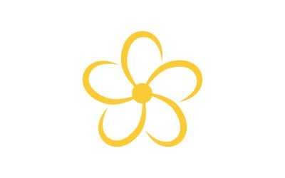 Beauty icon logo flowers design illustration Template v.12