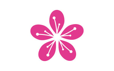 Beauty icon logo flowers design illustration Template v.14