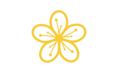 Beauty icon logo flowers design illustration Template v.8