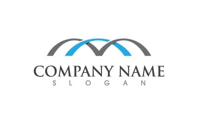 Bridge vector icon logo illustration design template v.2