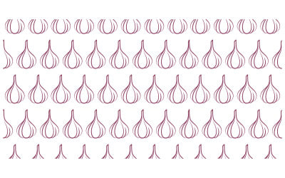 Garlic vector icon illustration design template v.1