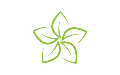 Ilustración de diseño de logotipo de icono de belleza con flores Plantilla v.10