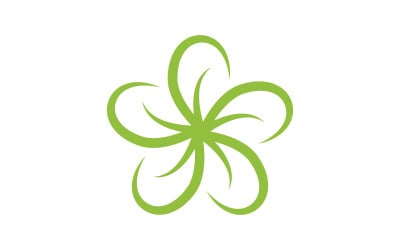 Ilustración de diseño de logotipo de icono de belleza con flores Plantilla v.11
