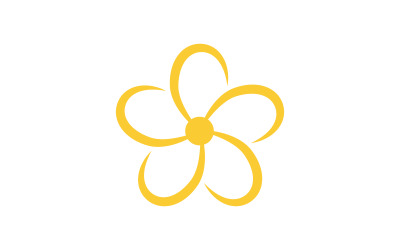 Ilustración de diseño de logotipo de icono de belleza con flores Plantilla v.12