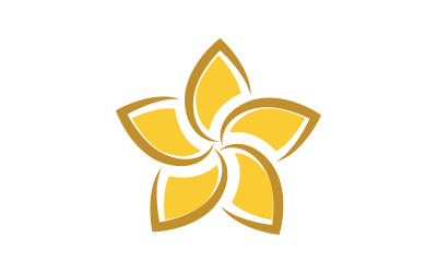Ilustración de diseño de logotipo de icono de belleza con flores Plantilla v.3