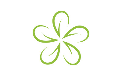Ilustración de diseño de logotipo de icono de belleza con flores Plantilla v.5