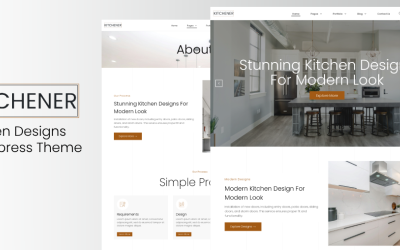 Kitchener - Köksdesign Wordpress-tema