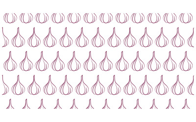 Vitlök vektor ikon illustration designmall v.1