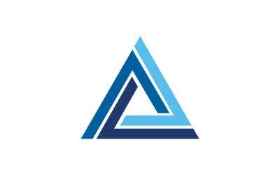 Driehoek concept icoon Logo ontwerp illustratie sjabloon v.4