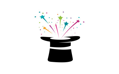 Magic show circus event logo icon illustration design template v.14