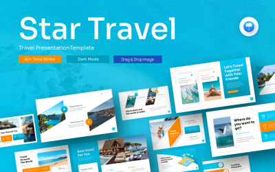Szablon prezentacji podróżniczej Star Travel