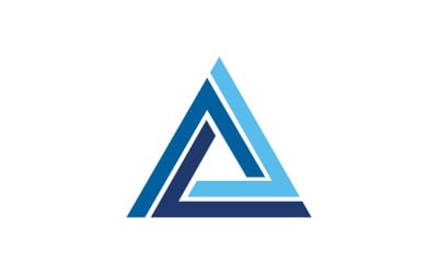 Triangle concept icon Logo design illustration template v.4