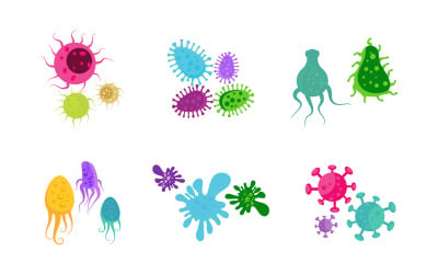 Virus health medical vector illustration template design v.1