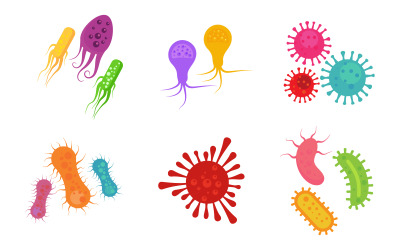 Virus health medical vector illustration template design v.2