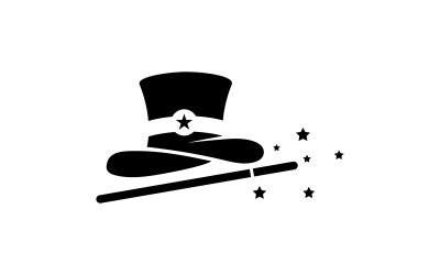 Zaubershow, Zirkus, Veranstaltung, Logo, Symbol, Illustration, Design, Vorlage, v.13