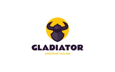 Gladiator Simple Mascot Logo