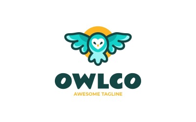 Owlco Simple Mascot Logo Template